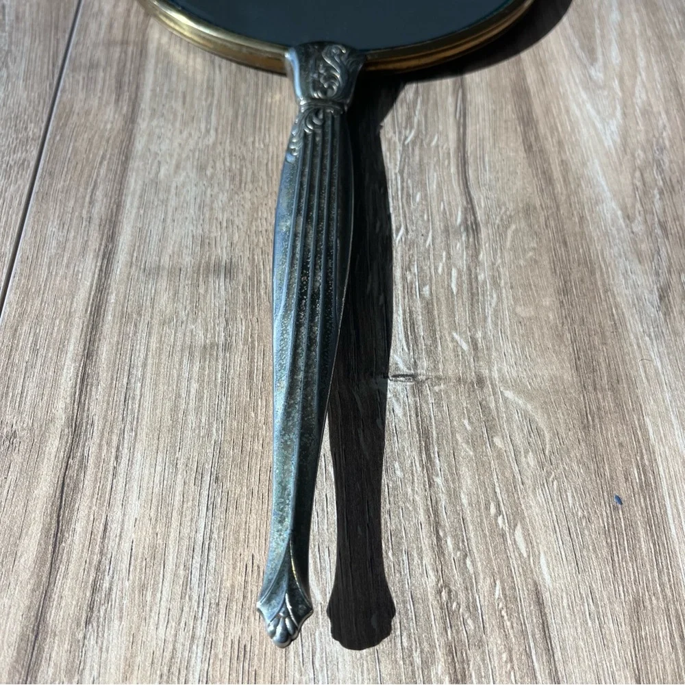 Vintage American Gold Hand Mirror